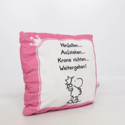 Prydnadskudde (Rosa, Vit) från Sheepworld Polyester