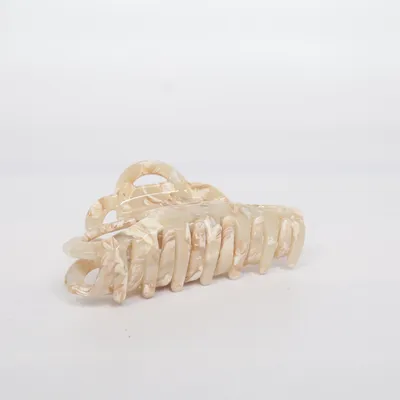Hårklemme (Beige, Hvid)