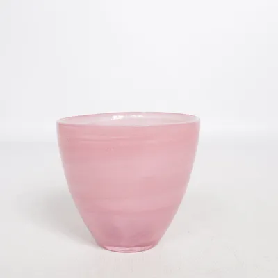 Bowl (Pink, White) from Sea Glasbruk