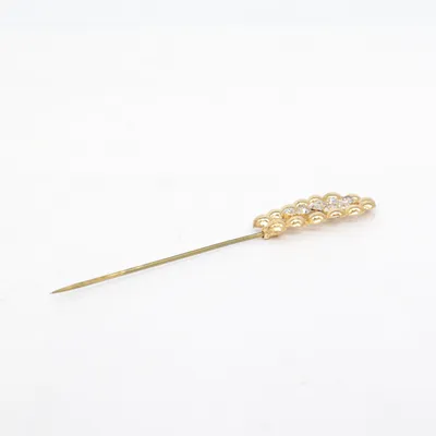 Kavajnål (Guldfärgad) Okänd metall