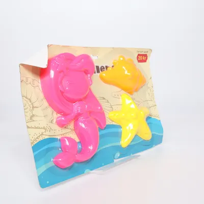 Sandlådeleksaker (Rosa, Orange, Gul) från DollarStore