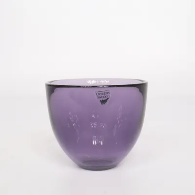 Skål (Lila) från Orrefors