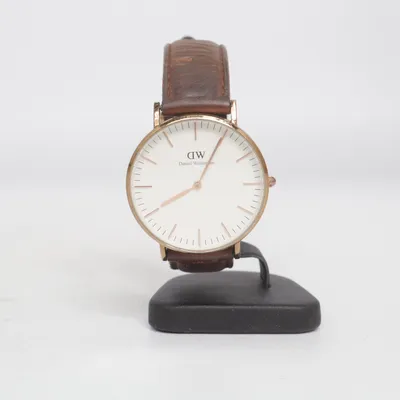 Armbåndsur (Brun, Hvid, Guld) fra Daniel Wellington