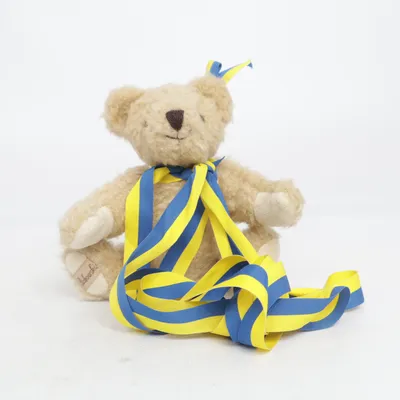 Baby speelgoed (Bruin, Blauw, Geel) van Barbara Bukowski Design