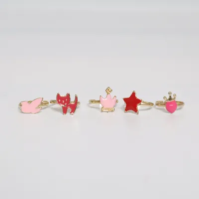Bague (Rose, Or) Métal inconnu