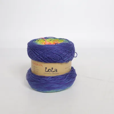 Fil (Bleu, Multicolore) de Garnmanufaktur Acrylique, Coton