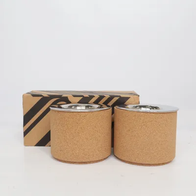 Candle holder (Brown, Silver) from Bernadotte & Kylberg