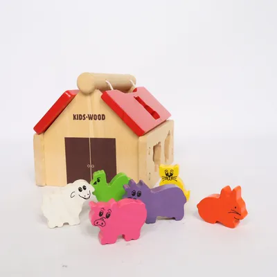 Aktivitetsleksak (Beige, Flerfärgad) från Kids Wood