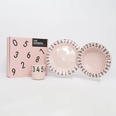 Tableware set (Pink) from Design Letters