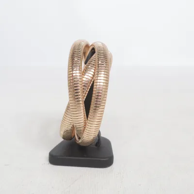 Armband (3 x stretchy gold fashion bangles bracelets) från Claire's Okänd metall