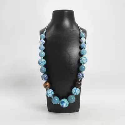 Collier (Bleu, Multicolore) Métal inconnu