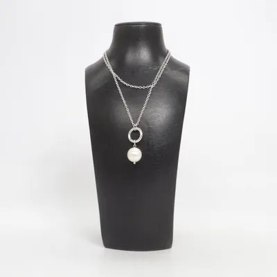 Necklace (Silver, White) from Pearls for Girls Unknown metal