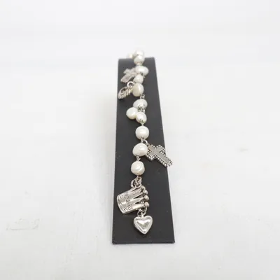 Armband (Vit, Silverfärgad) från Pearls for Girls Okänd metall
