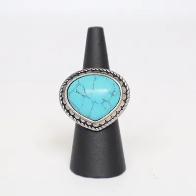 Ring (Blå, Flerfärgad) från Fossil Okänd metall
