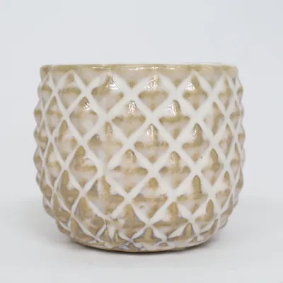 Pot (Beige, White)