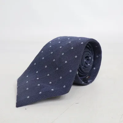 Stropdas (Blauw) van Boggi Milano Katoen, Zijde