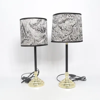 Bordlampe (Sort, Hvid, Flerfarvet) fra Watt & Veke