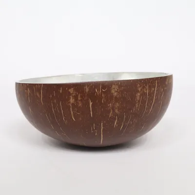 Skål (Brun, Silverfärgad)