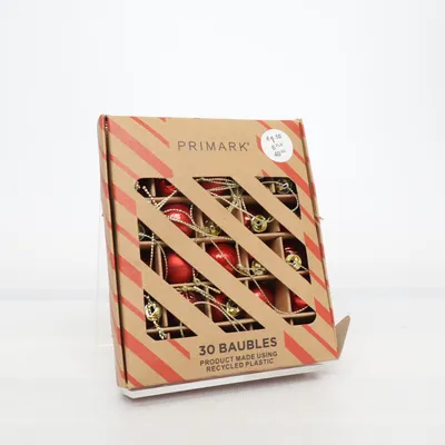 Julgranspynt (Röd, Guldfärgad) från Primark