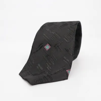 Tie (Black) from Domino Polyester, Viscose