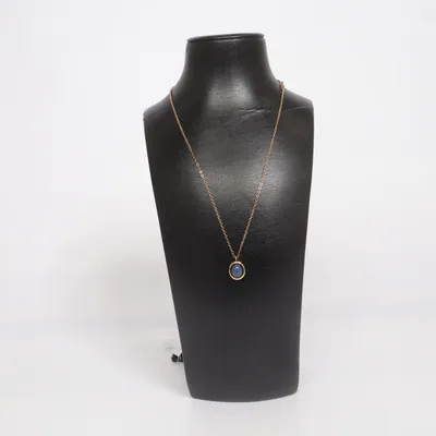 Collier (Chasing Starlight Dark Blue Kette) de Icrush Acier inoxydable, Plaqué or