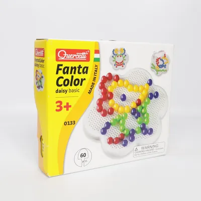Plaque de perles (Fanta Color daisy basic) de Quercetti