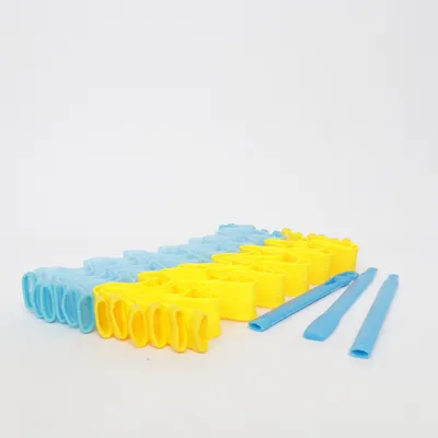 Haarrollers (Geel, Blauw)