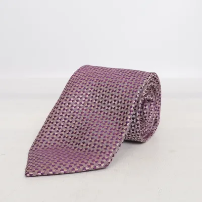 Tie (Purple, Beige) from Jean Louis Scherrer Silk