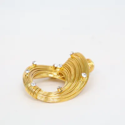 Broche (Guld, Hvid) Ukendt metal