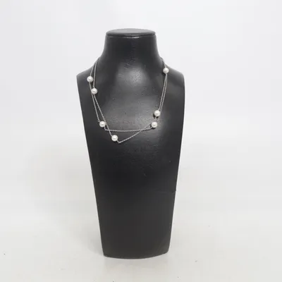 Collier (Argent, Blanc) de Pearls for Girls Métal inconnu