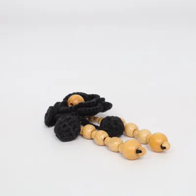 Broche (Sort, Beige) Træ