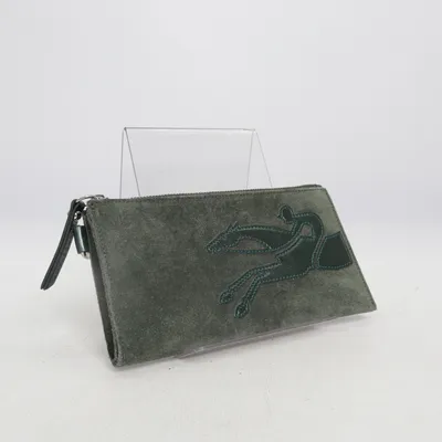 Portemonnee (Groen) van Longchamp Suède
