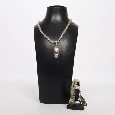 Smyckesset (Vit, Flerfärgad) från Pearls for Girls Okänd metall