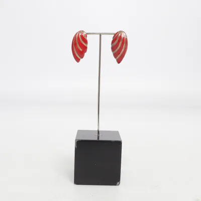 Oorbellen (Rood, Goud) Onbekend materiaal