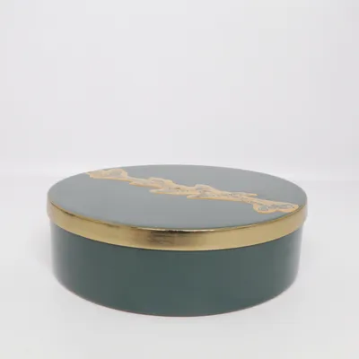 Box (Green, Gold) from Lawrence Grey Home