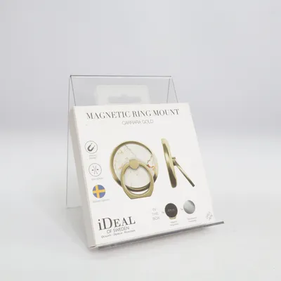 Telefoonaccessoire (Magnetic Ring Mount Carrara Gold) van iDeal of Sweden