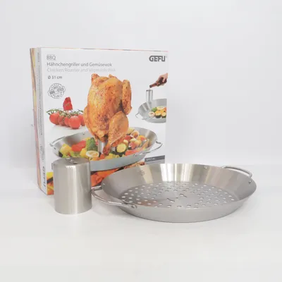 Wok pan (Chicken Roaster And Vegetable Wok) from Gefu