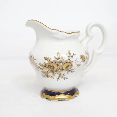 Gräddkanna (Echt Weimar-Kobalt) från Weimar Porzellan
