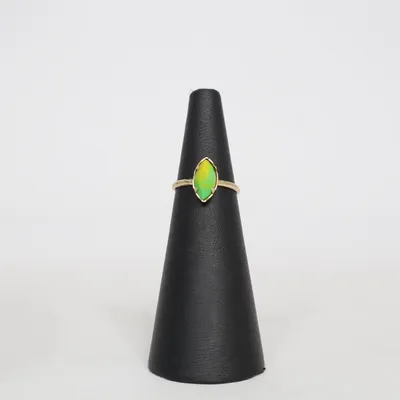 Ring (Gold, Green) Unknown metal