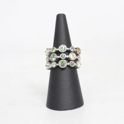 Ring (Silver, Green, Multicolored) from Dyrberg/Kern Unknown metal