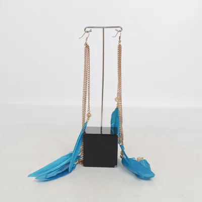 Oorbellen (Blauw, Goud) van Fashion Jewelry Onbekend materiaal