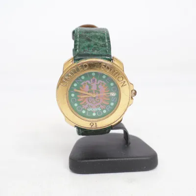 Wristwatch (Green, Gold) from Bulova