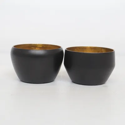 Ljusstake (Svart, Guldfärgad) från Skultuna