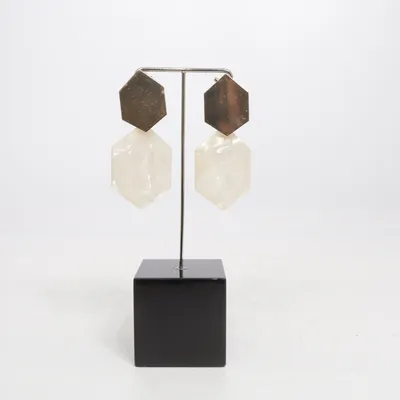 Øreringe (Beige, Guld) Ukendt metal