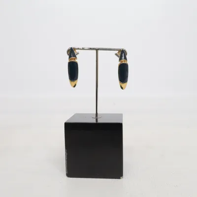 Clip on earrings (Gold, Black) from Monet Unknown metal