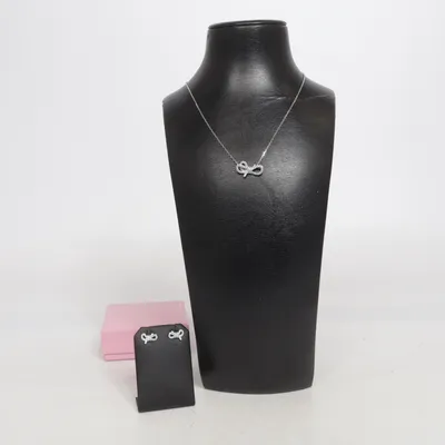 Jewelry set (Lifelong Bow) from Swarovski Unknown metal