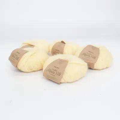 Yarn (Brushed Alpaca Silk) from Drops Alpaca wool, Silk