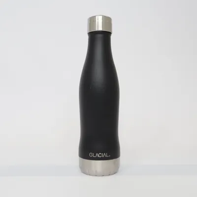 Waterfles (Zwart, Zilver) van Glacial