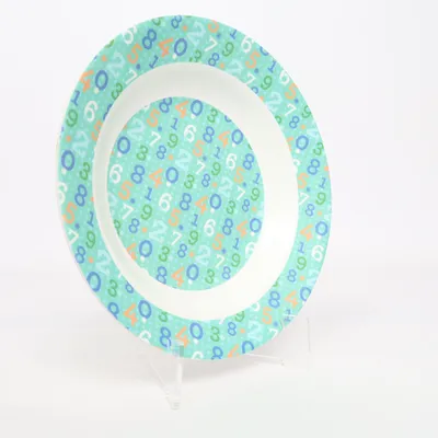 Tallrik (Vit, Turkos, Flerfärgad) från Rice