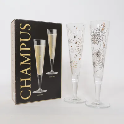 Champagne glass (Transparent, Gold) from Ritzenhoff